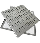 Filtro Inox Labirinto 50x50cm