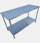 Mesa Inox 1,20m com Prateleira Inferior